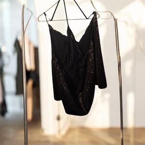 Express Black Sequin Tank Top